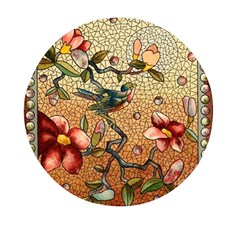 Flower Cubism Mosaic Vintage Mini Round Pill Box (pack Of 3) by Sapixe