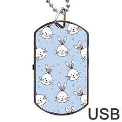 Rabbits Dog Tag Usb Flash (two Sides)