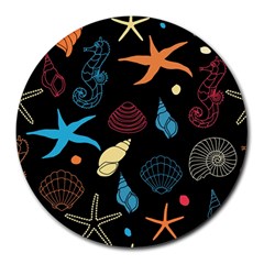 Seahorse Round Mousepads by nateshop