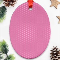 Seamless-pink Ornament (oval) by nateshop