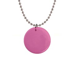 Seamless-pink 1  Button Necklace by nateshop