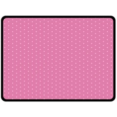 Seamless-pink Double Sided Fleece Blanket (large)  by nateshop