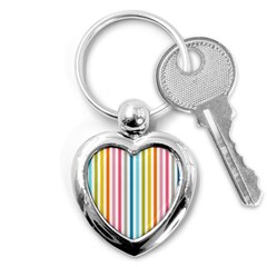 Stripes Key Chain (heart) by nateshop