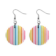 Stripes Mini Button Earrings by nateshop