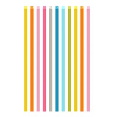 Stripes Shower Curtain 48  X 72  (small)  by nateshop