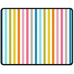 Stripes Double Sided Fleece Blanket (medium)  by nateshop