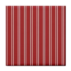 Stripes-red Tile Coaster