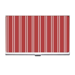 Stripes-red Business Card Holder by nateshop