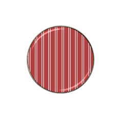 Stripes-red Hat Clip Ball Marker by nateshop