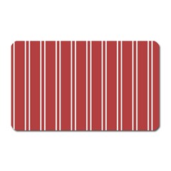 Stripes-red Magnet (rectangular) by nateshop