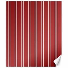 Stripes-red Canvas 20  X 24  by nateshop