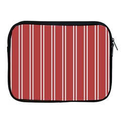 Stripes-red Apple Ipad 2/3/4 Zipper Cases by nateshop