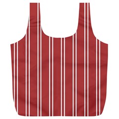 Stripes-red Full Print Recycle Bag (xl) by nateshop