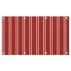 Stripes-red Banner And Sign 7  X 4 