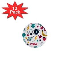 Wallpaper-love-eye 1  Mini Buttons (10 Pack)  by nateshop