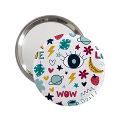 Wallpaper-love-eye 2 25  Handbag Mirrors by nateshop