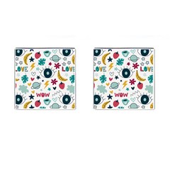 Wallpaper-love-eye Cufflinks (square) by nateshop