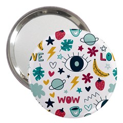 Wallpaper-love-eye 3  Handbag Mirrors