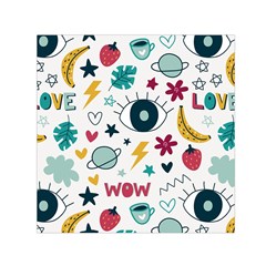 Wallpaper-love-eye Square Satin Scarf (30  X 30 ) by nateshop