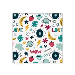 Wallpaper-love-eye Satin Bandana Scarf 22  X 22  by nateshop