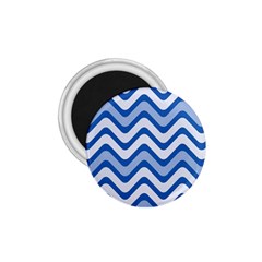 Waves-blue White 1 75  Magnets by nateshop