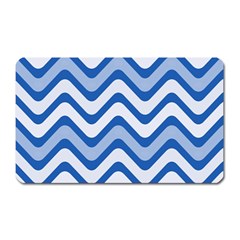 Waves-blue White Magnet (rectangular) by nateshop