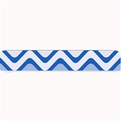 Waves-blue White Small Bar Mats by nateshop