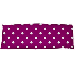 Polka-dots-purple White Body Pillow Case Dakimakura (two Sides) by nateshop