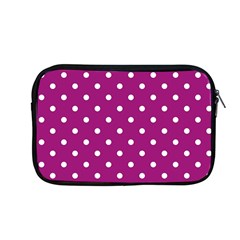 Polka-dots-purple White Apple Macbook Pro 13  Zipper Case by nateshop