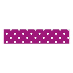 Polka-dots-purple White Velvet Scrunchie by nateshop