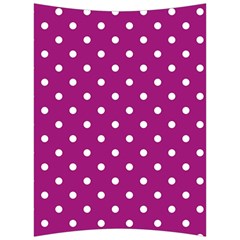 Polka-dots-purple White Back Support Cushion by nateshop