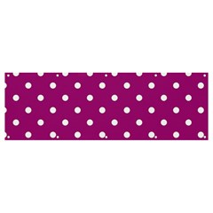 Polka-dots-purple White Banner And Sign 12  X 4  by nateshop