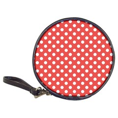 Polka-dots-red White,polkadot Classic 20-cd Wallets by nateshop