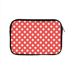 Polka-dots-red White,polkadot Apple Macbook Pro 15  Zipper Case by nateshop