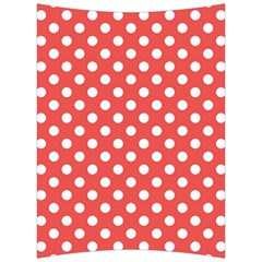 Polka-dots-red White,polkadot Back Support Cushion by nateshop