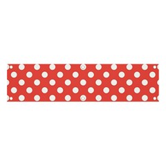 Polka-dots-red White,polkadot Banner And Sign 4  X 1 