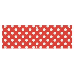 Polka-dots-red White,polkadot Banner And Sign 6  X 2 