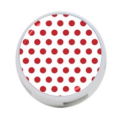 Polka-dots-white Red 4-port Usb Hub (one Side) by nateshop