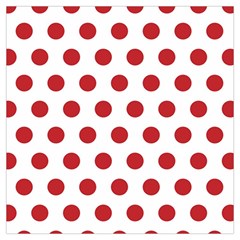 Polka-dots-white Red Lightweight Scarf  by nateshop