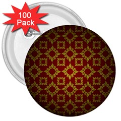 Antique 3  Buttons (100 pack) 