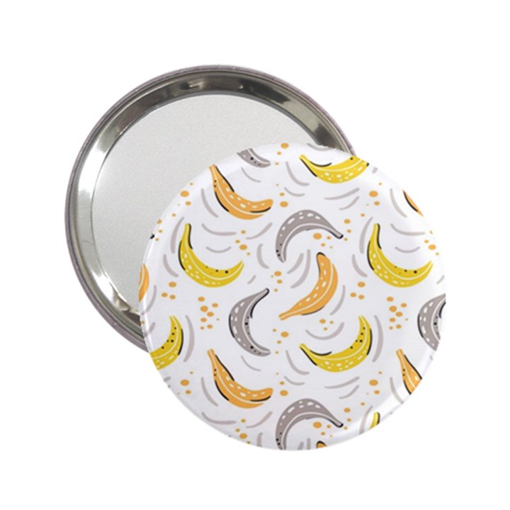 Seamless stylish pattern-with-fresh-yellow-bananas-background 2.25  Handbag Mirrors