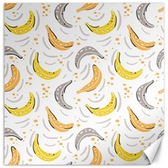 Seamless Stylish Pattern-with-fresh-yellow-bananas-background Canvas 16  X 16  by Wegoenart