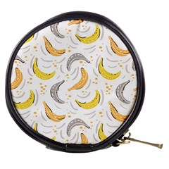 Seamless Stylish Pattern-with-fresh-yellow-bananas-background Mini Makeup Bag by Wegoenart