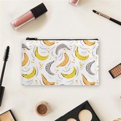 Seamless Stylish Pattern-with-fresh-yellow-bananas-background Cosmetic Bag (small) by Wegoenart