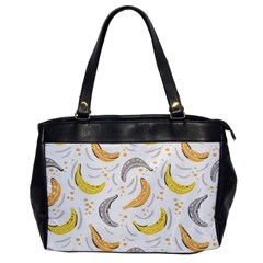 Seamless Stylish Pattern-with-fresh-yellow-bananas-background Oversize Office Handbag by Wegoenart