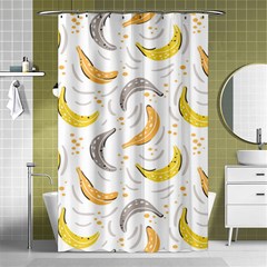 Seamless Stylish Pattern-with-fresh-yellow-bananas-background Shower Curtain 48  X 72  (small)  by Wegoenart