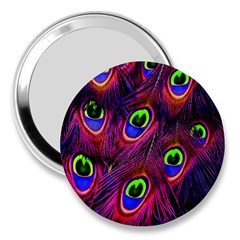 Peacock-feathers 3  Handbag Mirrors by nateshop