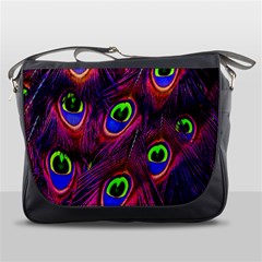 Peacock-feathers Messenger Bag by nateshop