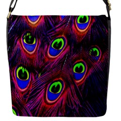 Peacock-feathers Flap Closure Messenger Bag (s) by nateshop