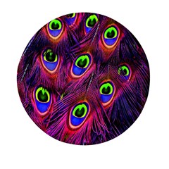 Peacock-feathers Mini Round Pill Box